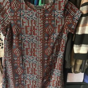 A multi color woman’s dress very comfortable